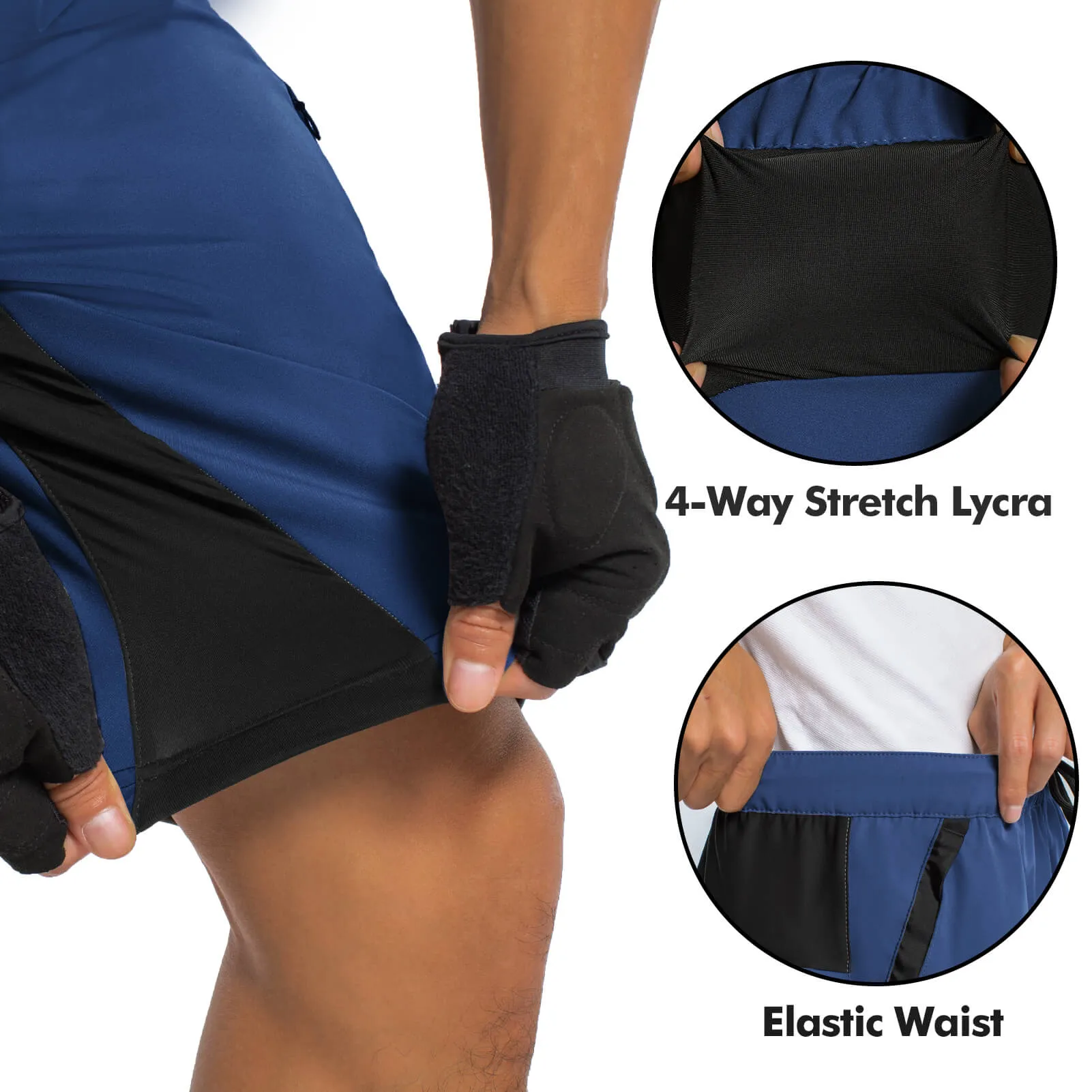 Men's Outdoor Lightweight Stretchy Shorts with 5 Pockets