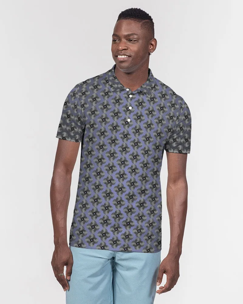 Men's Slim Fit Short Sleeve Polo Blue