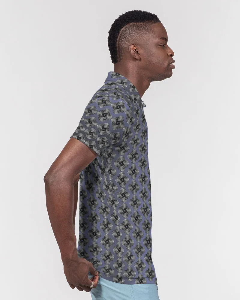 Men's Slim Fit Short Sleeve Polo Blue