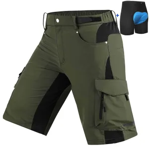 Men's Stretch Lycra Mountain Bike Shorts With Liner 06