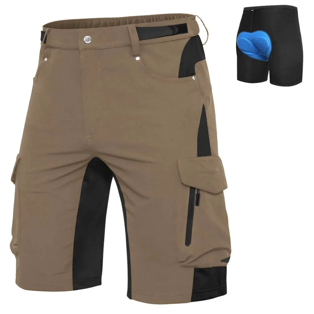 Men's Stretch Lycra Mountain Bike Shorts With Liner 06