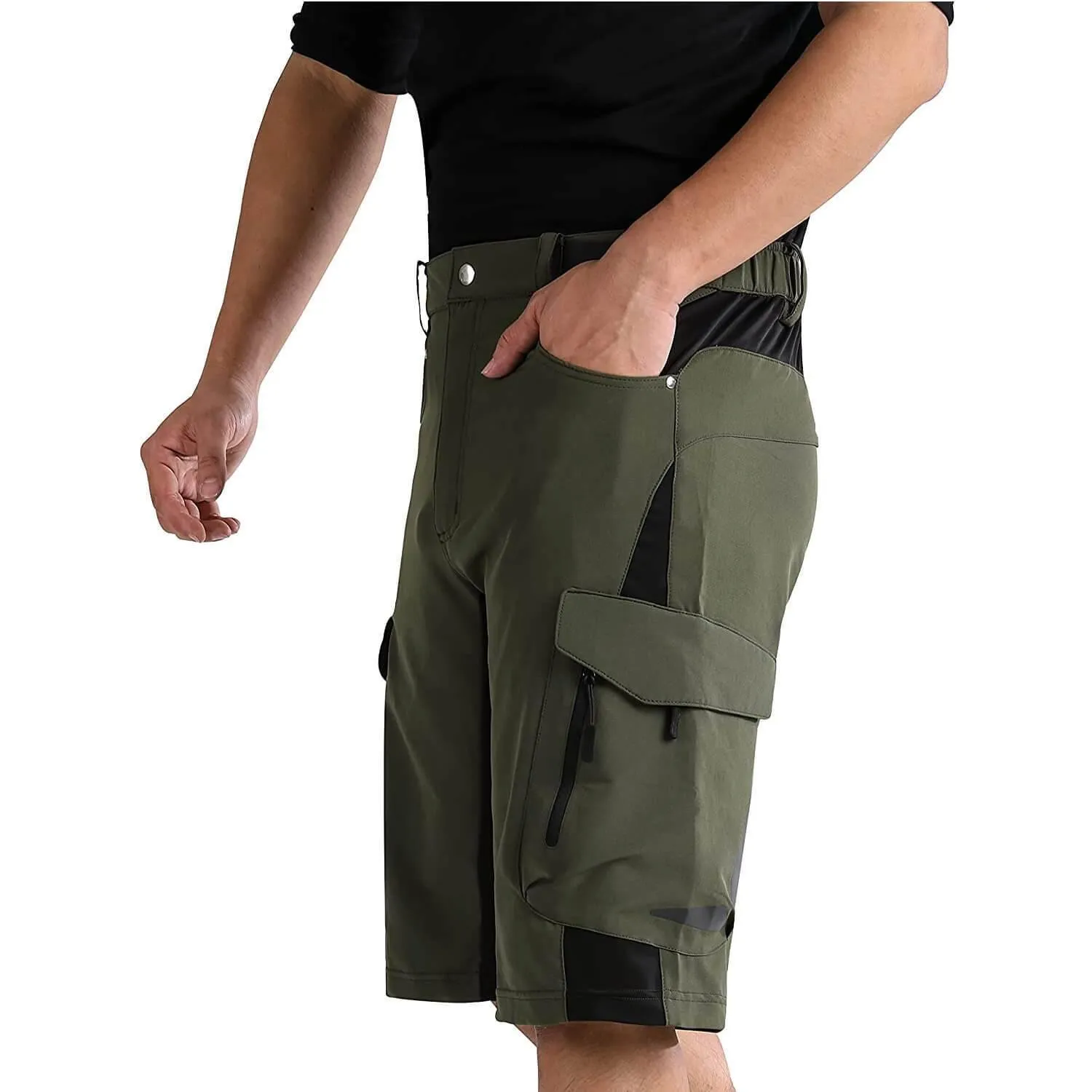 Men's Stretch Lycra Mountain Bike Shorts With Liner 06