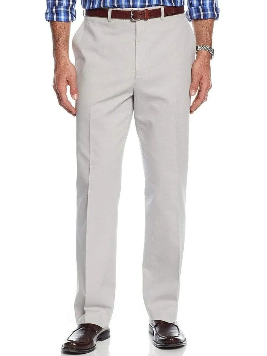 Michael Kors Men's 100% Cotton Flat Front Straight Fit Chino Pants