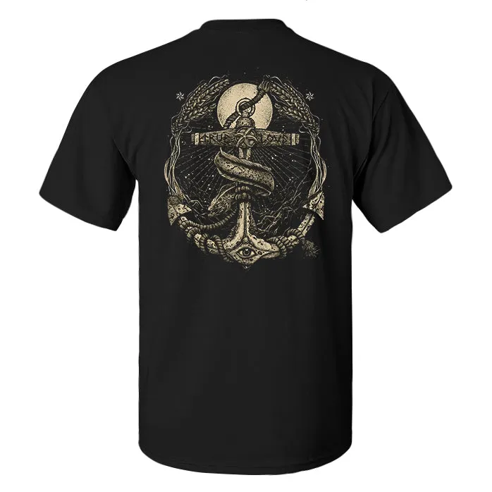 Nautical Artist Sailor Anchor Print Men's T-shirt