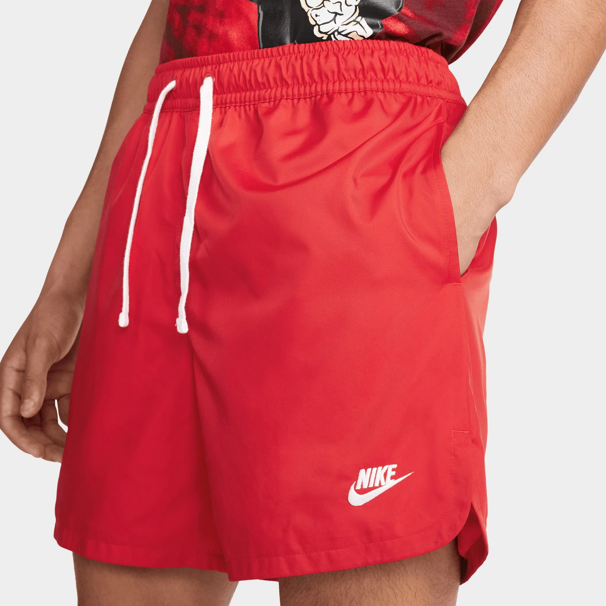 Nike Sport Essentials Woven Lined Flow Shorts University Red / White