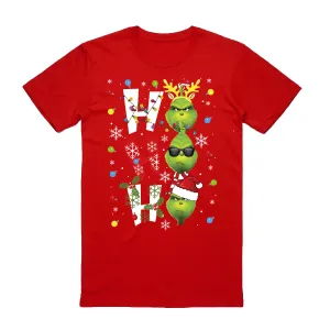 NNEDSZ 100% Cotton Christmas T-shirt Adult Unisex Tee Tops Funny Santa Party Custume, Shrek (Red), 3XL
