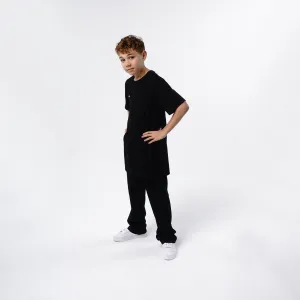 Omnitau Kid's Team Sports Breathable Tapered Track Pants - Black