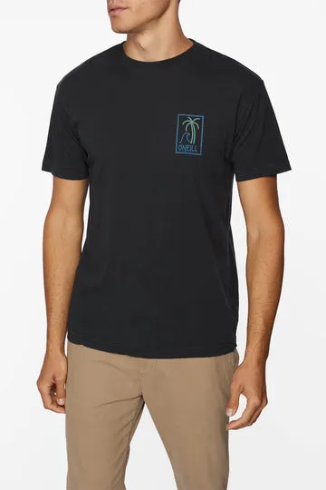 O'Neill Chalklines Tee-Dark Charcoal