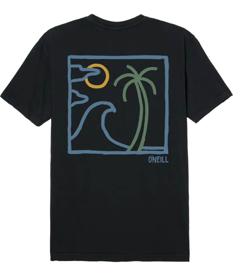 O'Neill Chalklines Tee-Dark Charcoal