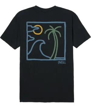 O'Neill Chalklines Tee-Dark Charcoal
