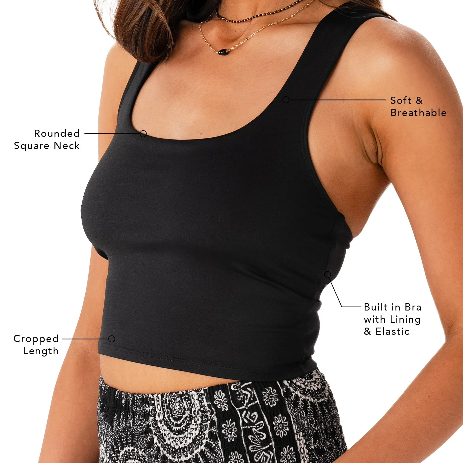Onyx Vinyasa Tank from LotusAndLuna