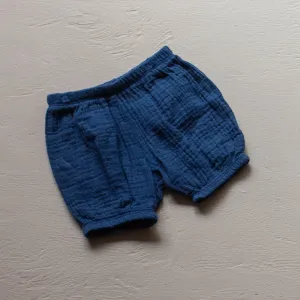 Organic Cotton Baby Shorts (Bloomers) - Navy