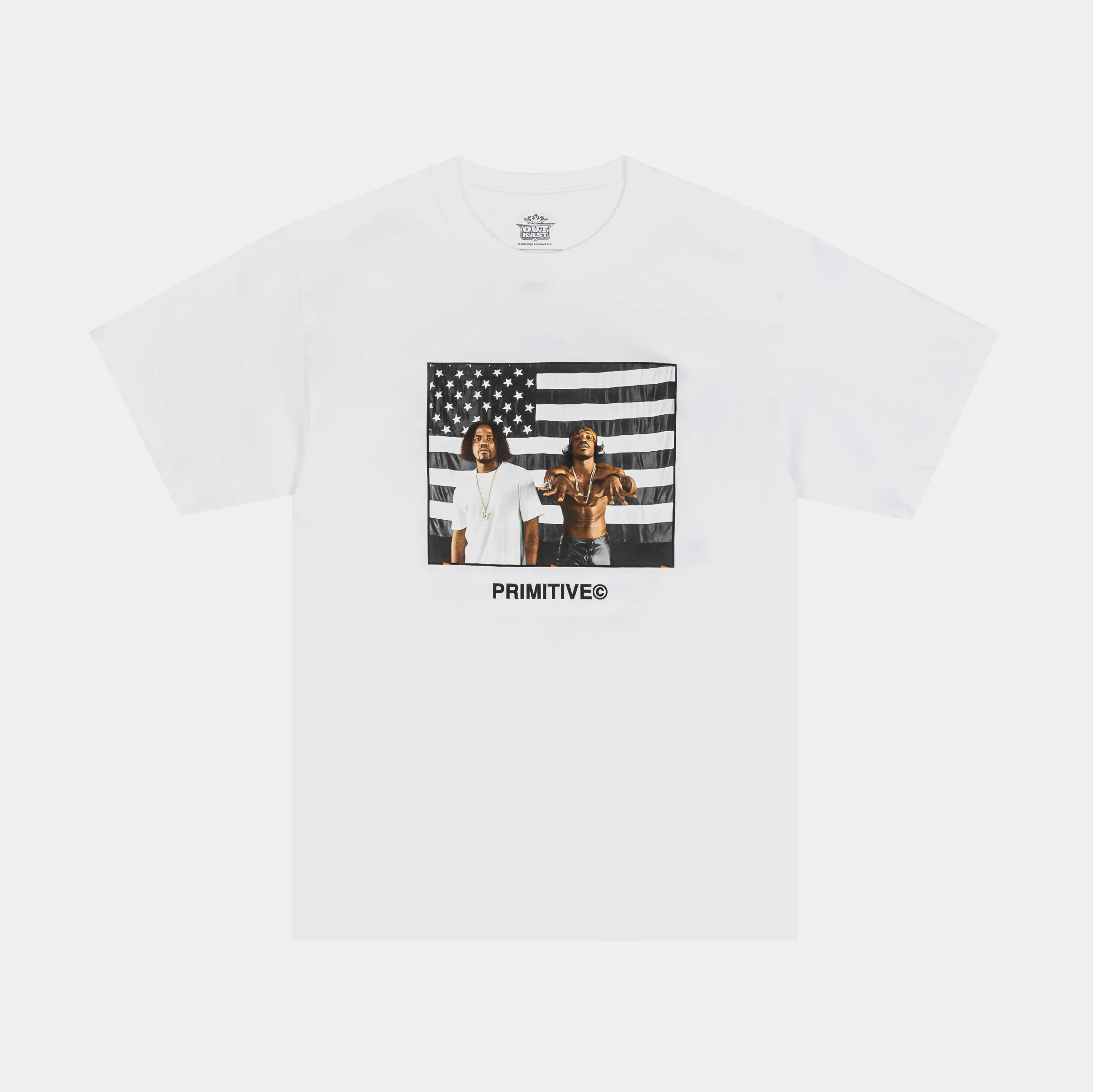 Outkast Graphic Mens Short Sleeve Shirt (White/Black/White)