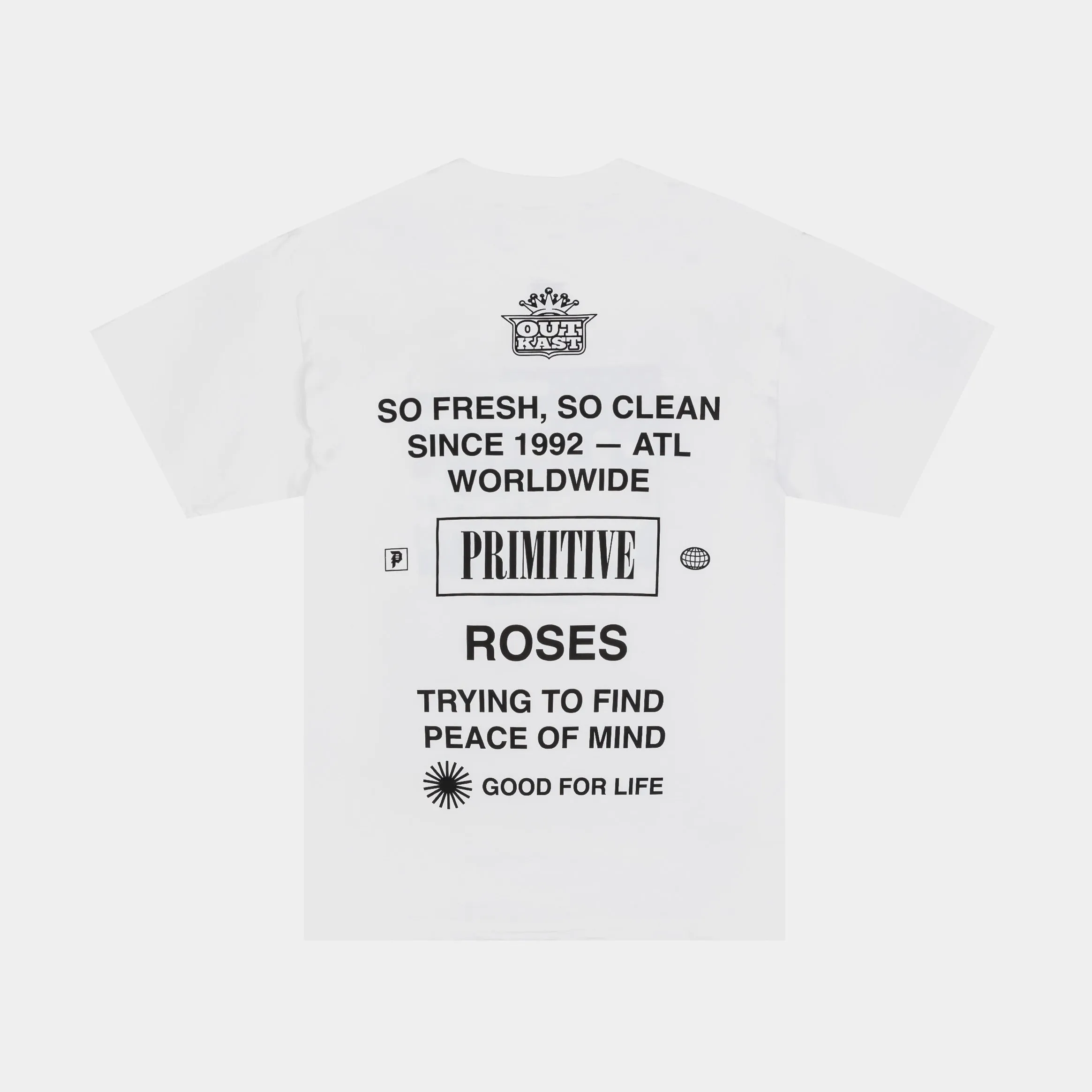 Outkast Graphic Mens Short Sleeve Shirt (White/Black/White)