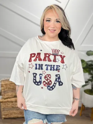 Party in the USA Sequined Top