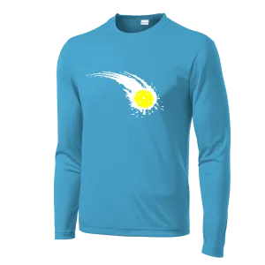 Pickleball Impact | Men’s Long Sleeve Athletic Shirts | 100% Polyester