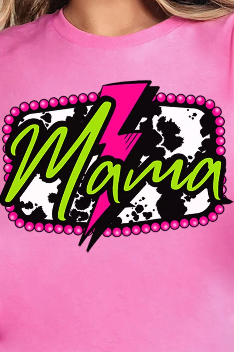 Pink Mama Lightning Short Sleeve Relaxed Fit T-Shirt