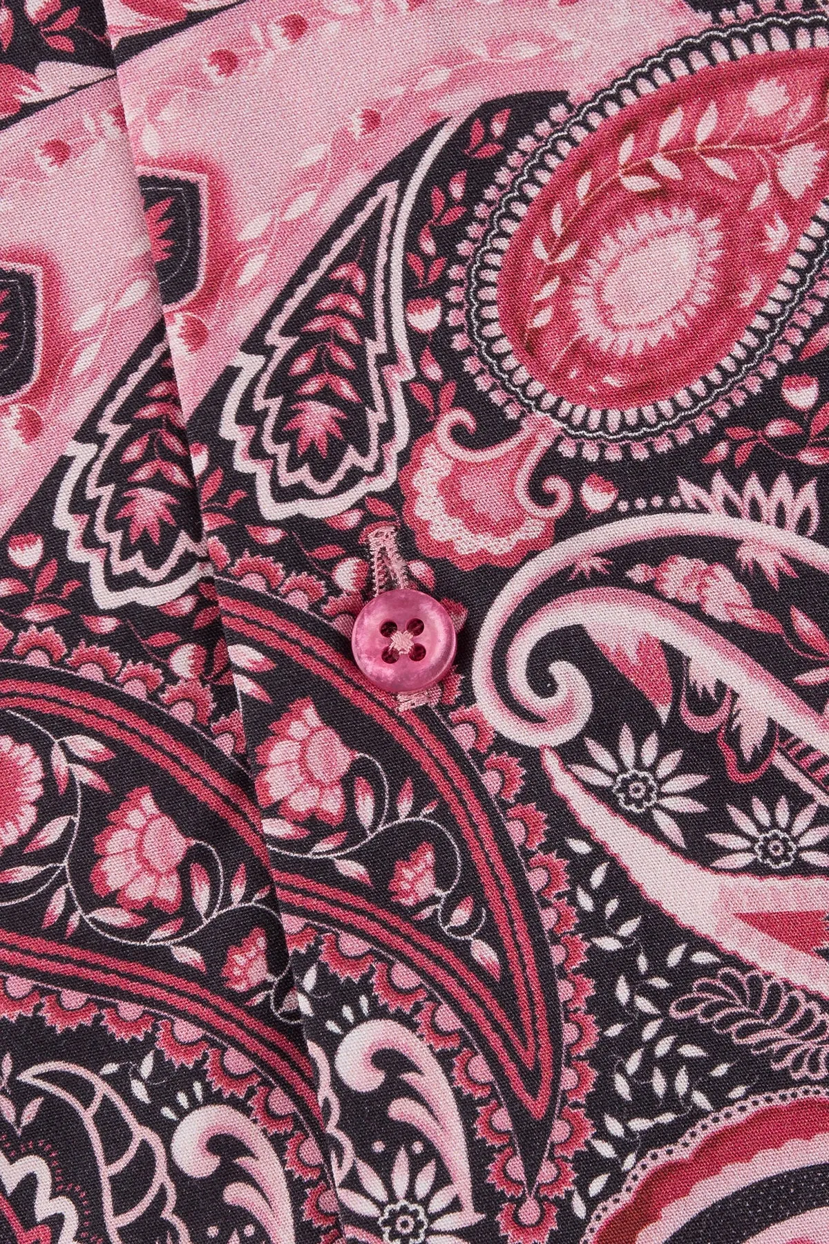 Pink paisley printed regular fit shirt