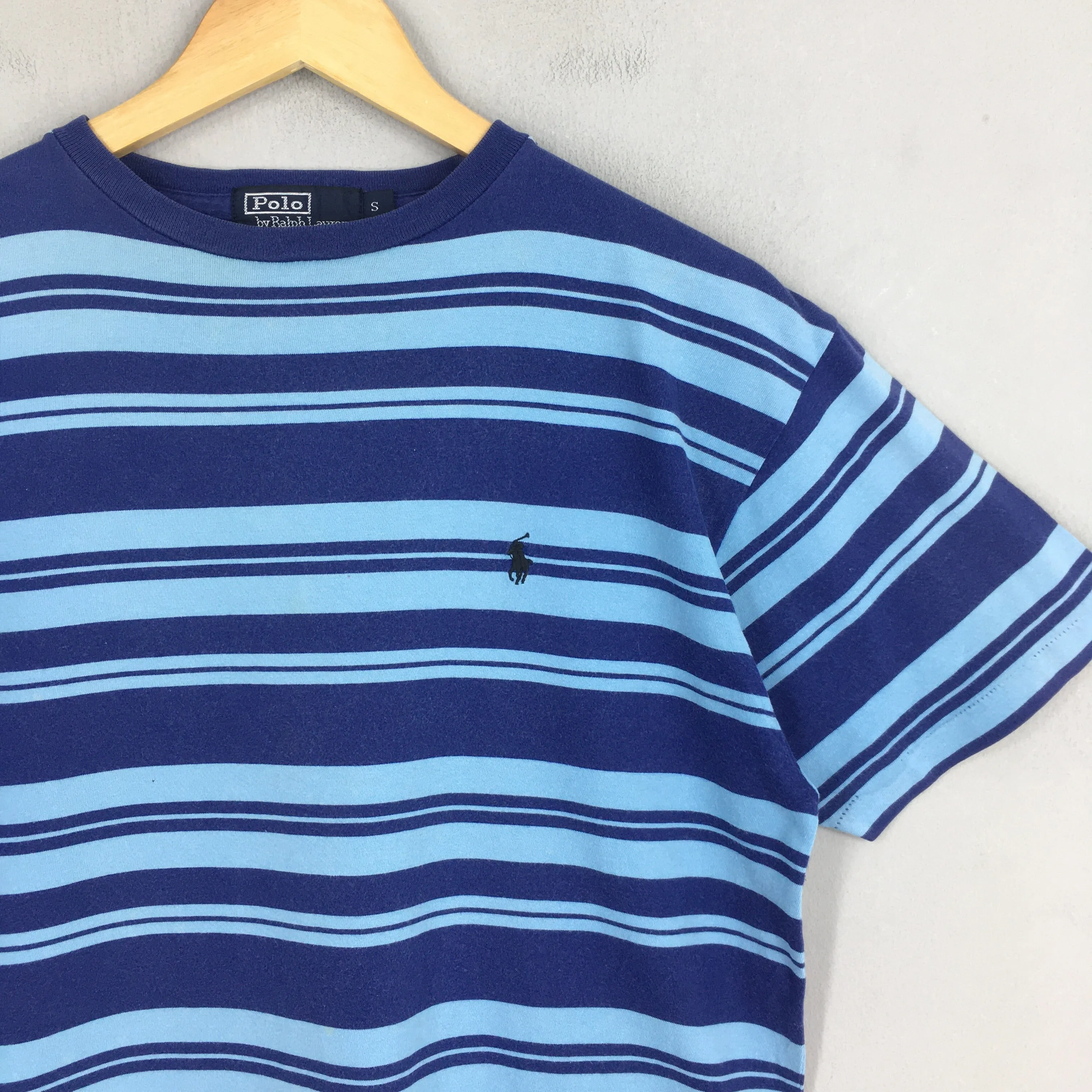 Polo Ralph Lauren Multicolor Blue Striped Polo Shirt Small