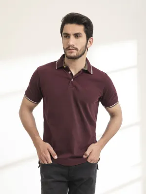POLO SHIRT TIPPING MAROON