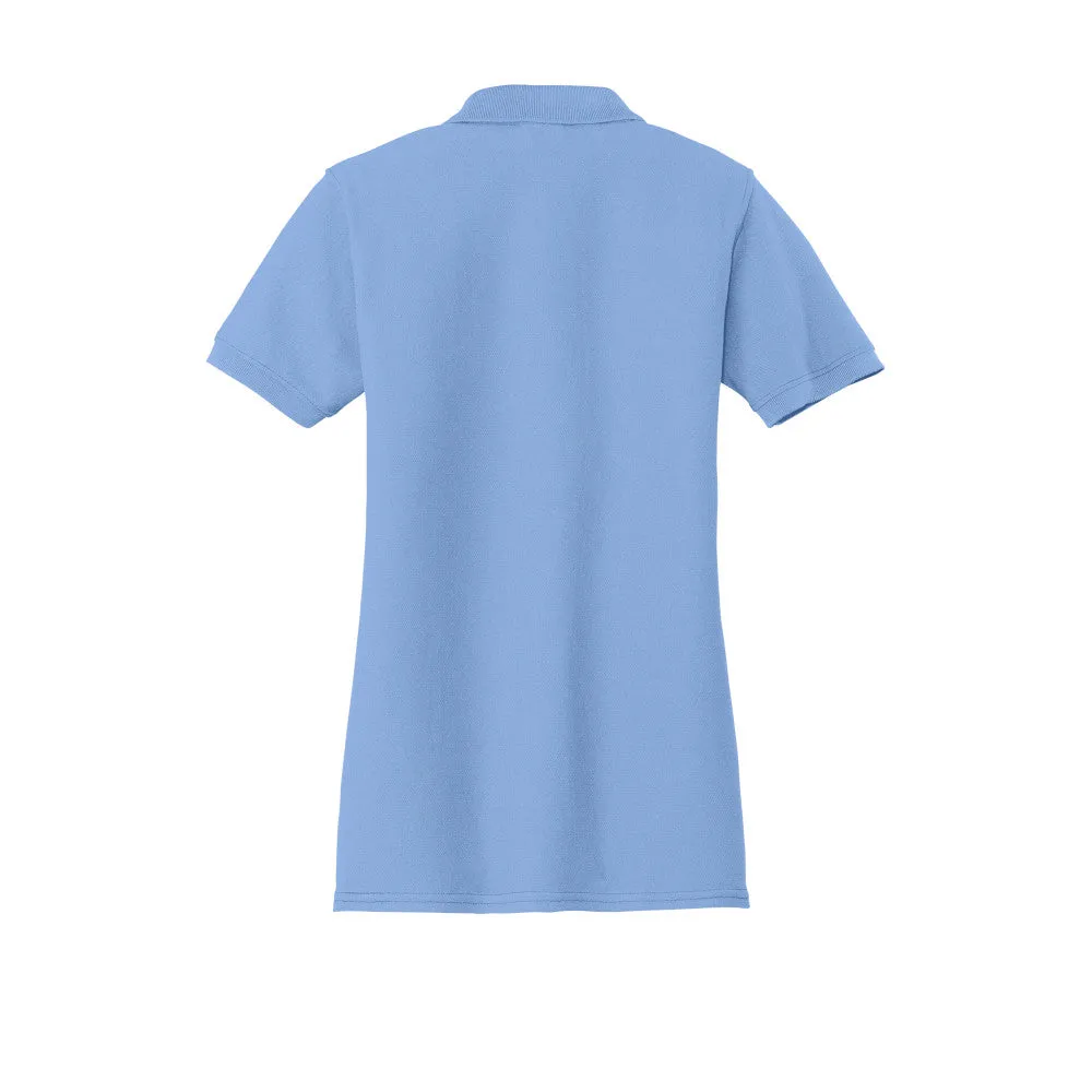Port & Company® Ladies Core Blend Pique Polo - Light Blue