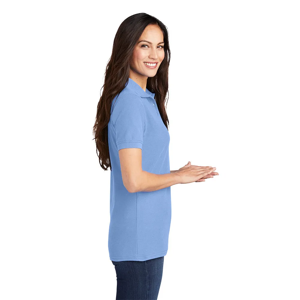 Port & Company® Ladies Core Blend Pique Polo - Light Blue