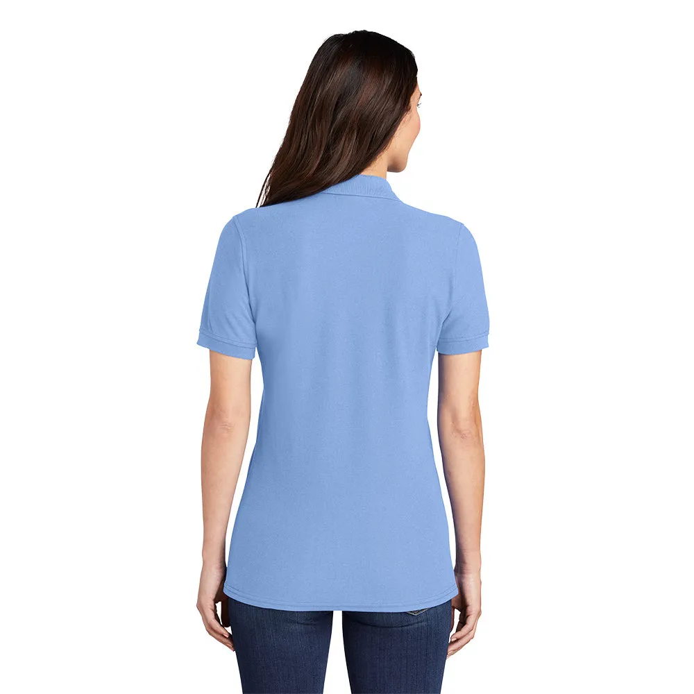 Port & Company® Ladies Core Blend Pique Polo - Light Blue