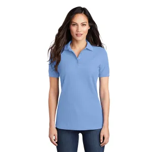 Port & Company® Ladies Core Blend Pique Polo - Light Blue