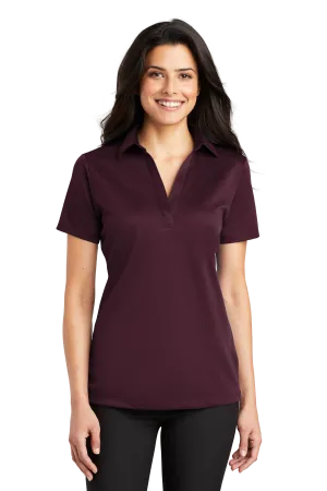 Port Authority® Women's Silk Touch™ Performance Polo - Maroon