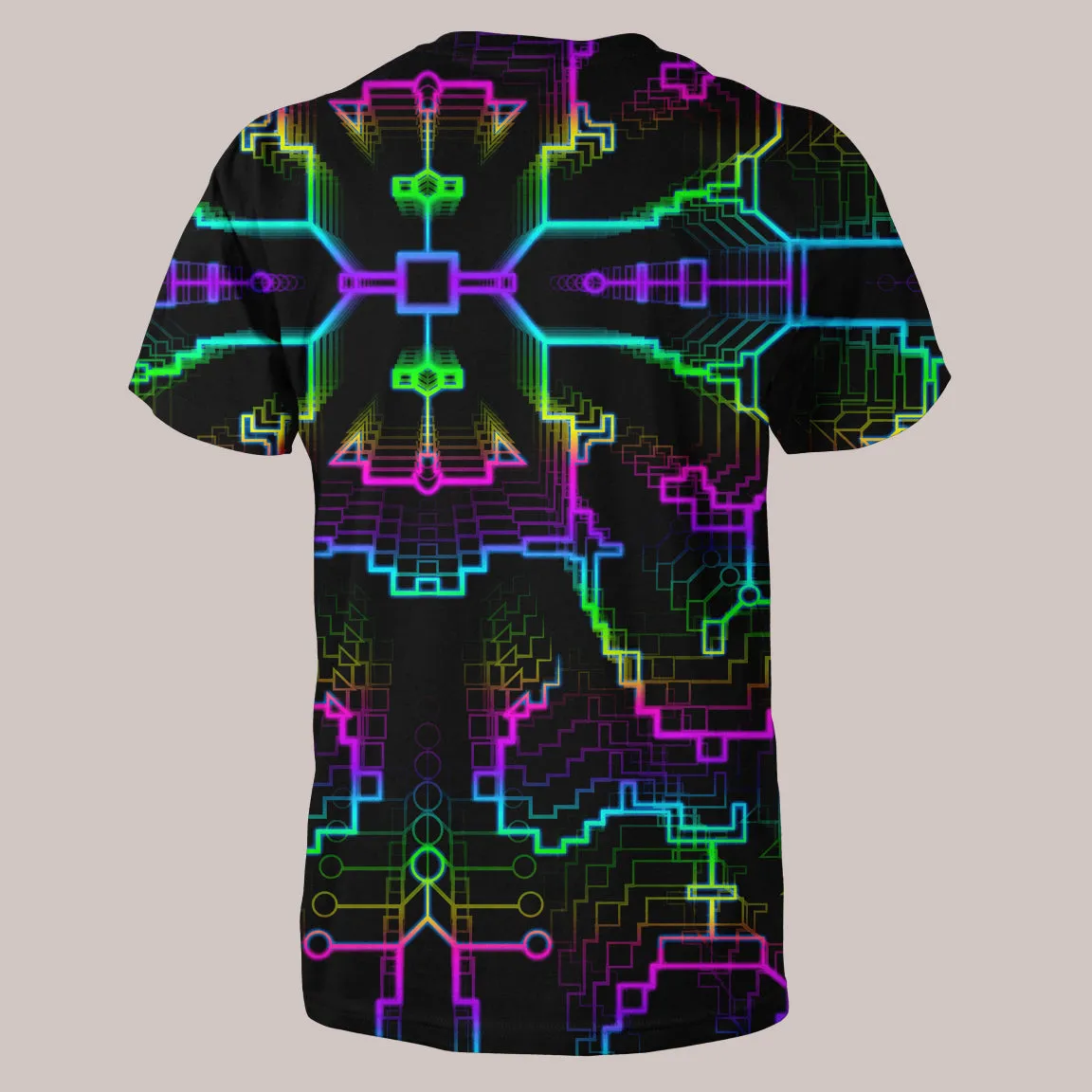 Psychedelic Shirt (UV/RGB, Eco-Friendly, Unisex) | TECHNO SHAMANIC RGB