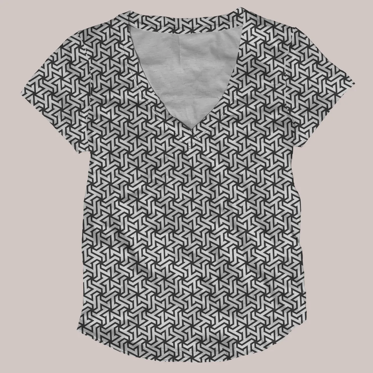 Psychedelic V-Neck Shirt (UV/RGB, Eco-Friendly, Womens) | RESONATE