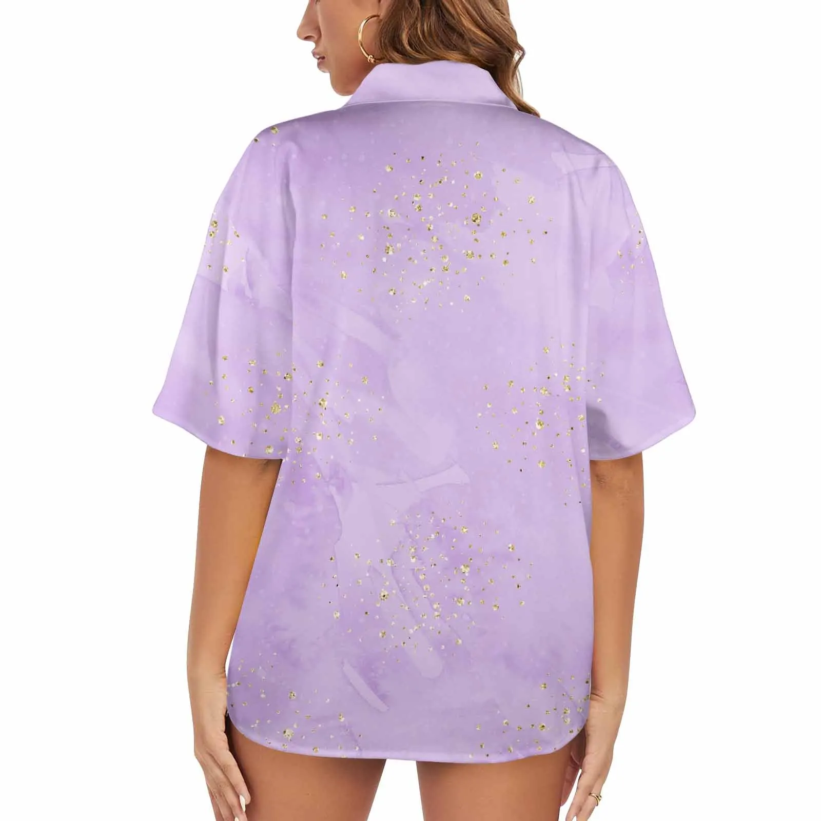 Purple  Women's Hawaiian Shirt