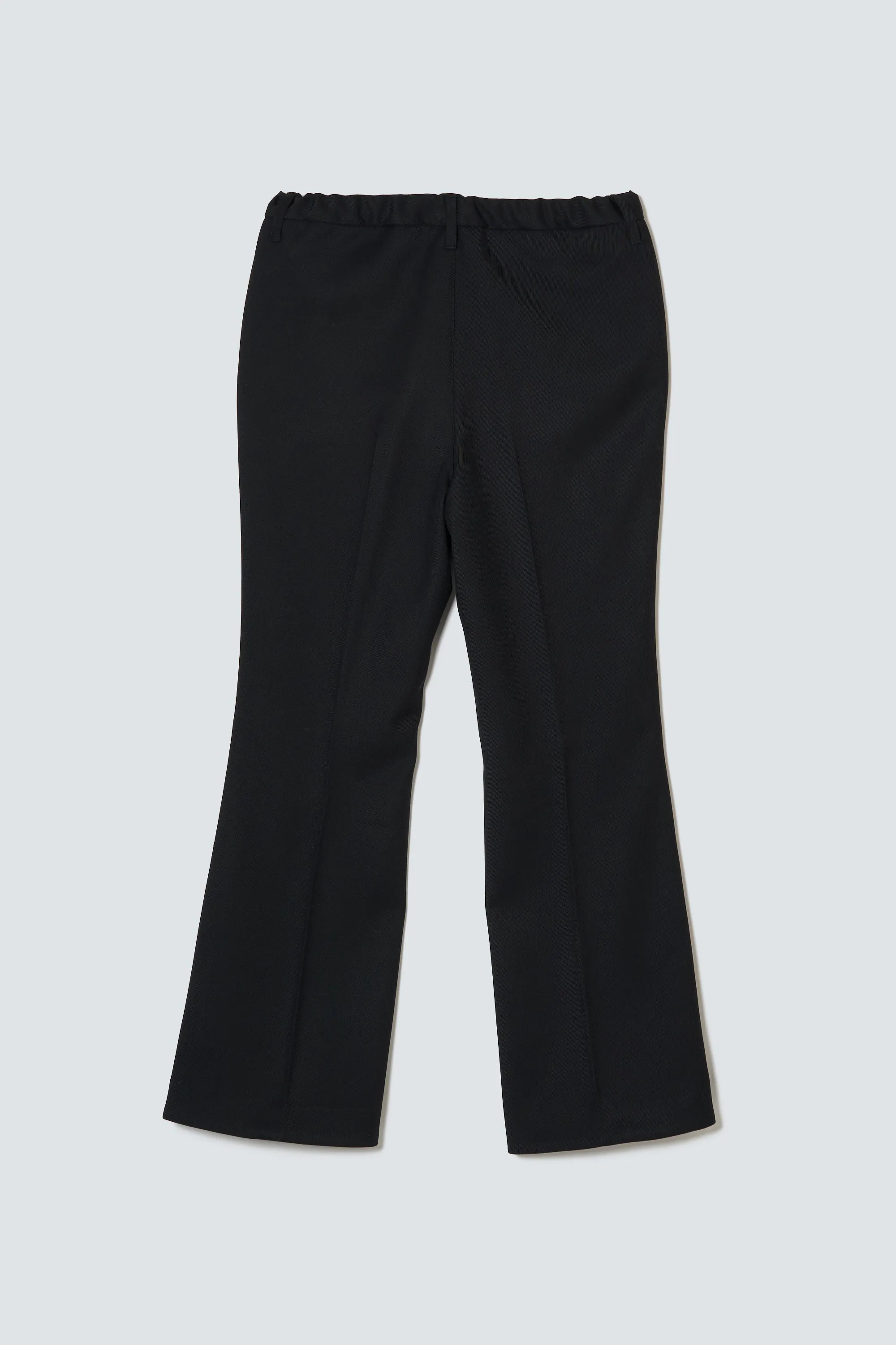 "Anonymous Embroidery  Slit Flare Pants / TW"(Black Red)