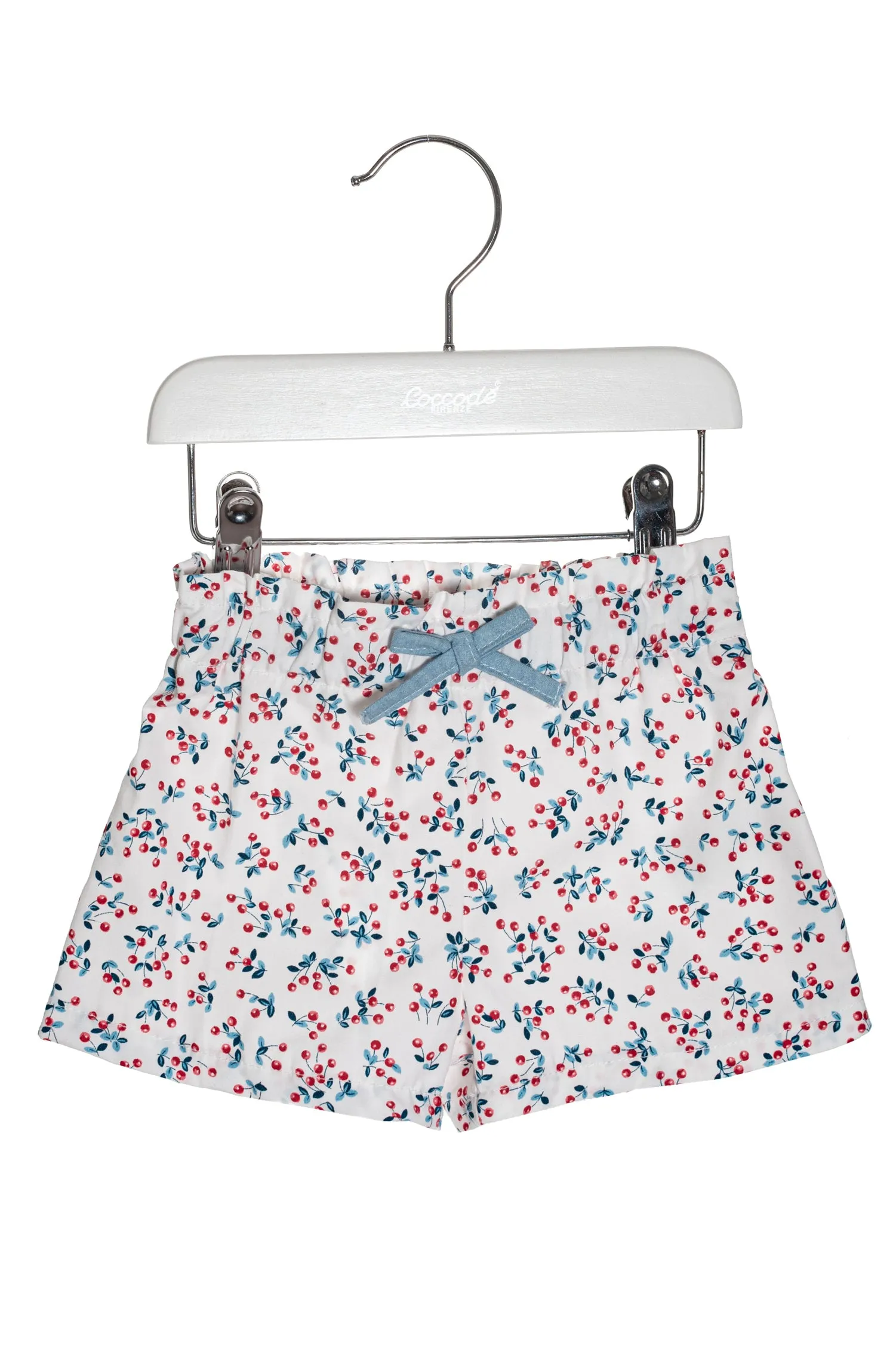 "Dixi" Red Cherry Print Blouse & Shorts