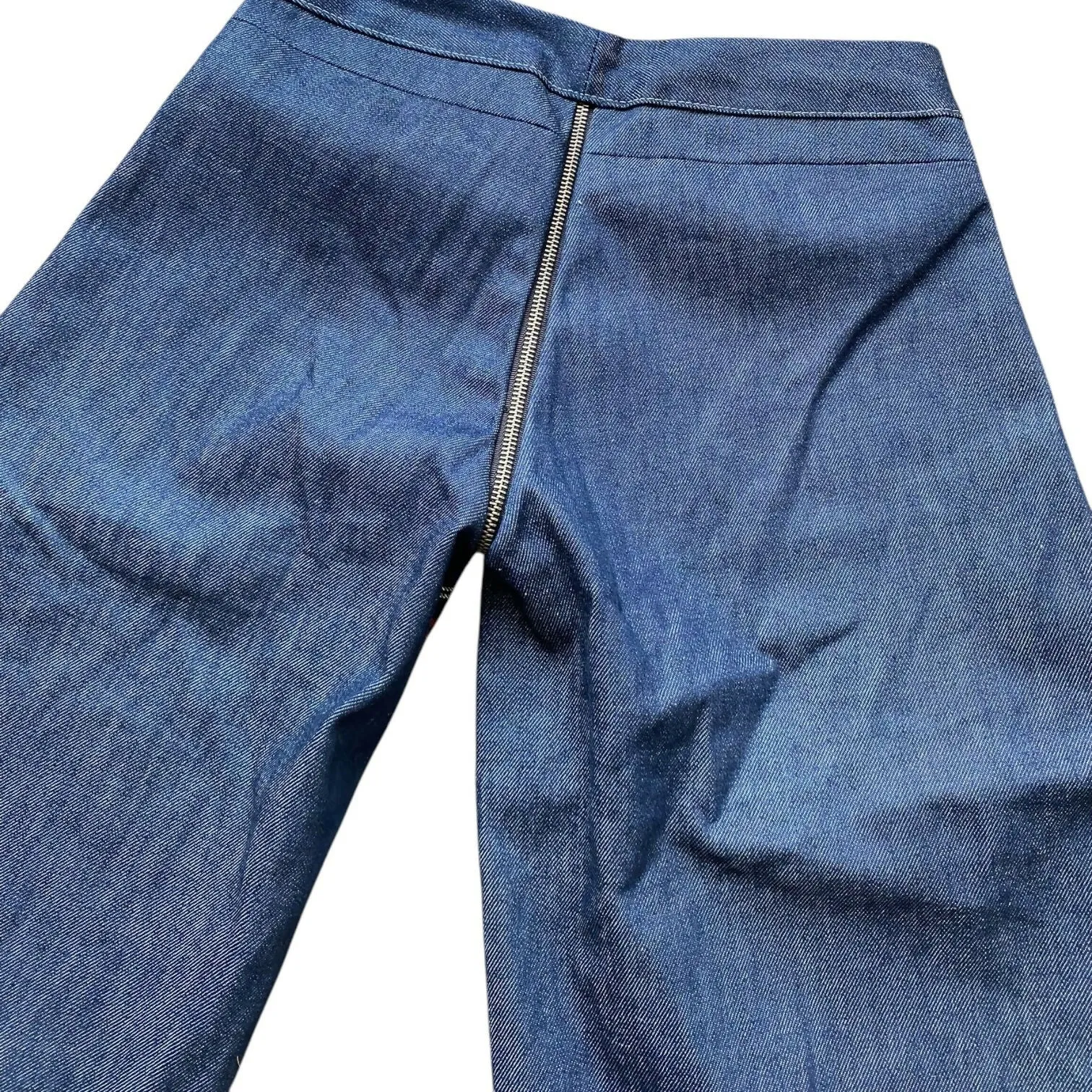Raw Denim Plaid Hybrid Full Zip Jorts (28 Waist)