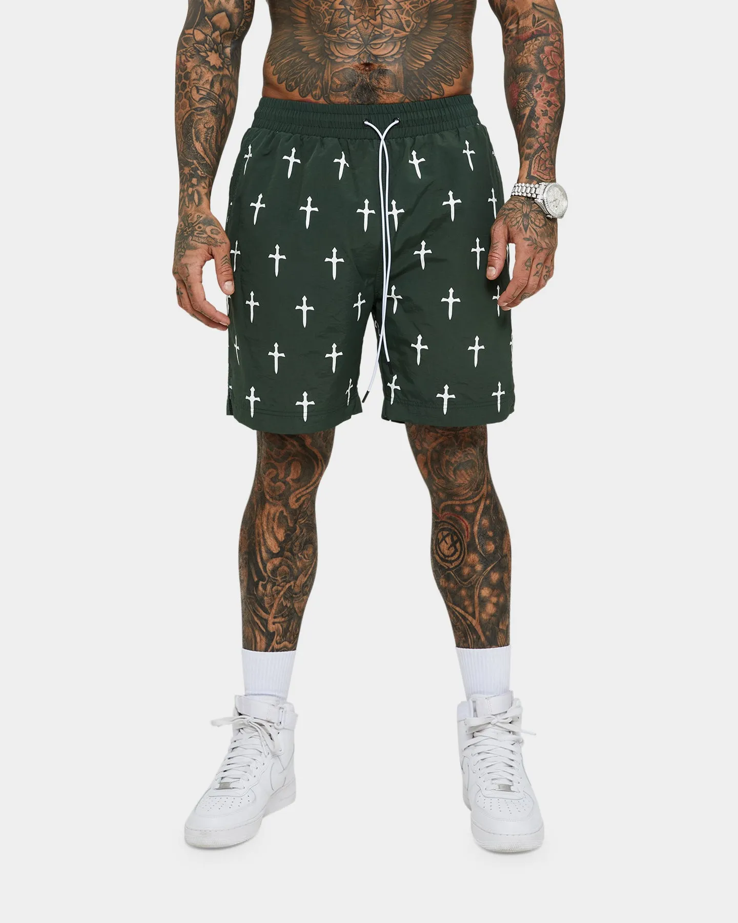 Saint Morta Daggers Shorts Dark Green