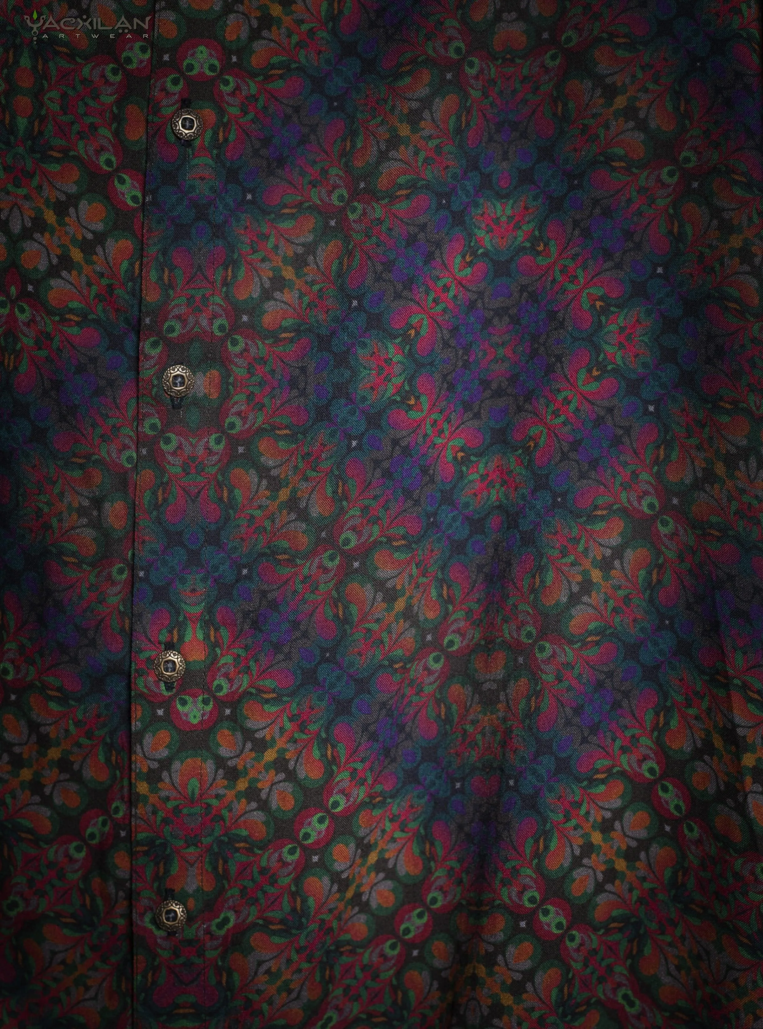 Shirt Men Half Sleeves / Viscose AOP - DELIKSATEZEN