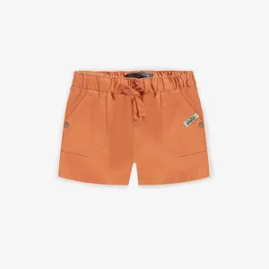 Short orange en twill de coton, bébé  || Orange short in cotton twill, baby