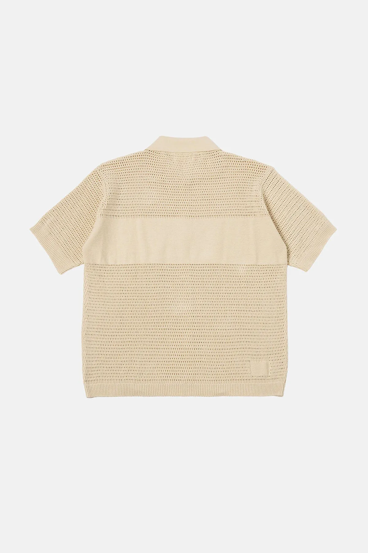 Short Sleeved Knit Polo Shirt