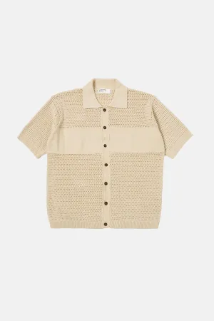 Short Sleeved Knit Polo Shirt
