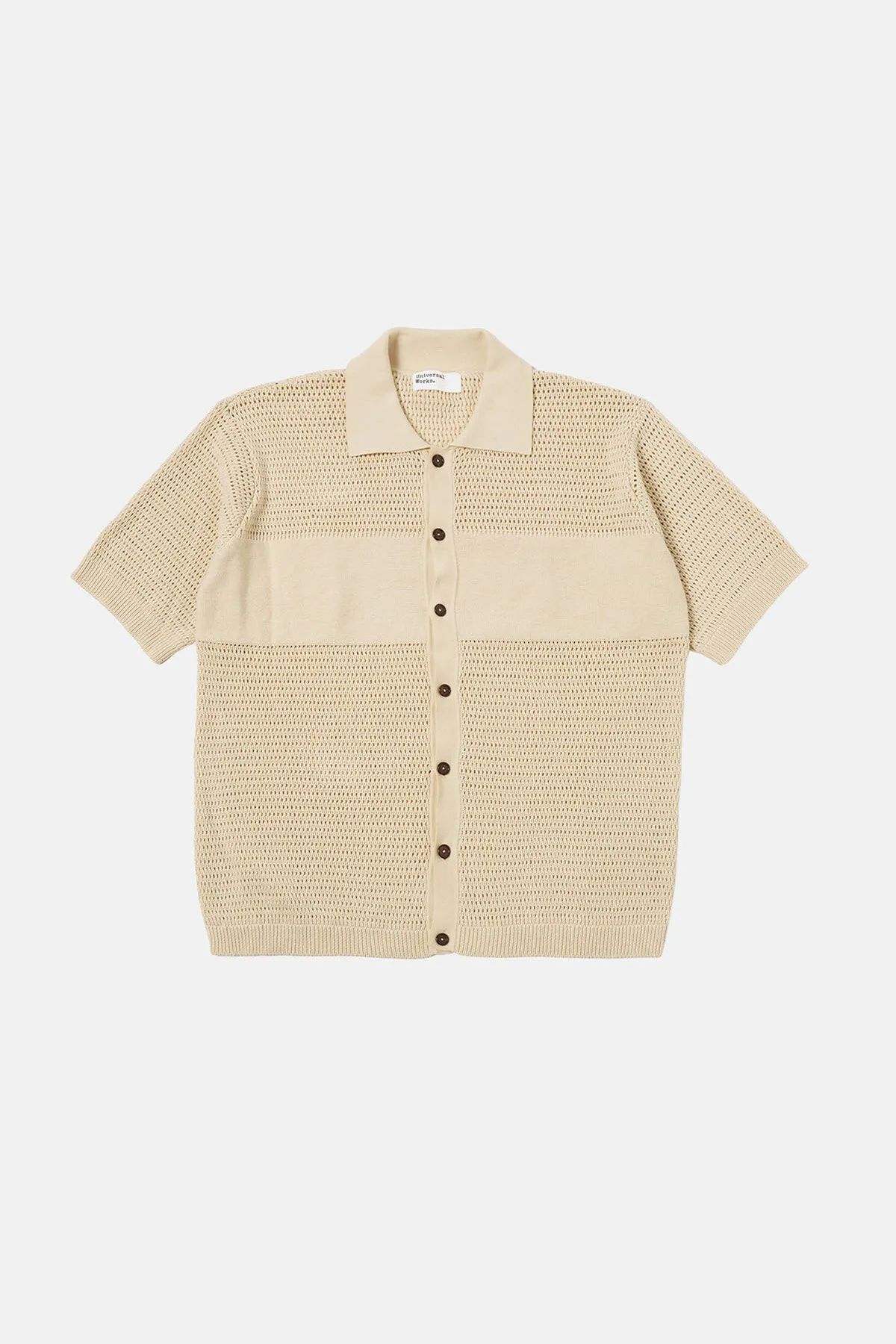 Short Sleeved Knit Polo Shirt
