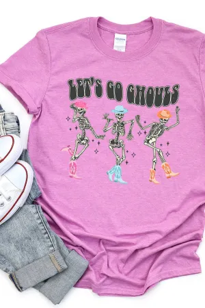 Skeleton Let's Go Ghouls Short Sleeve Relaxed Fit T-Shirt
