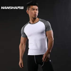 Slim Fit Tees Men Patchwork T-Shirts