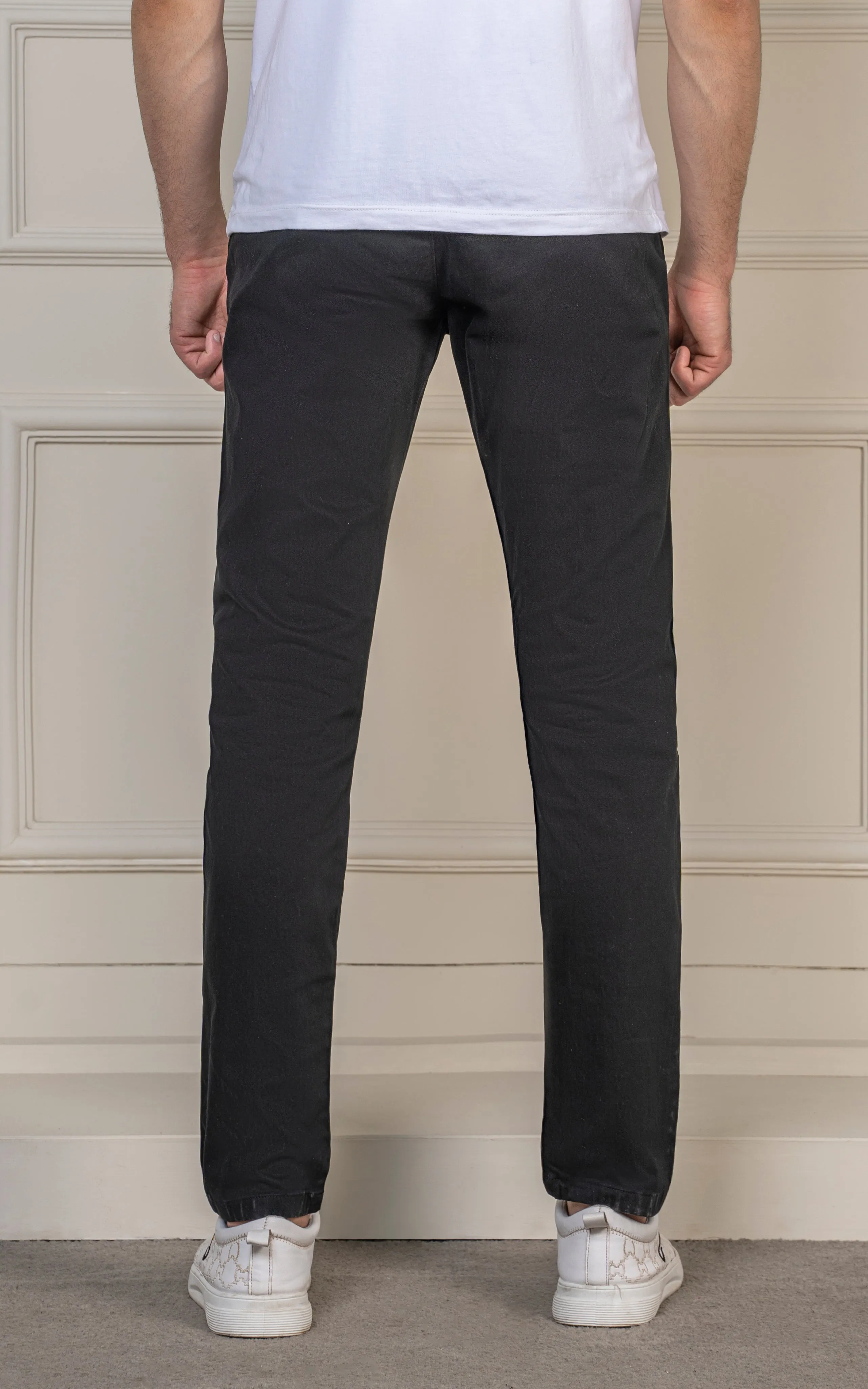 SLIM FIT TWILL PANT BLACK