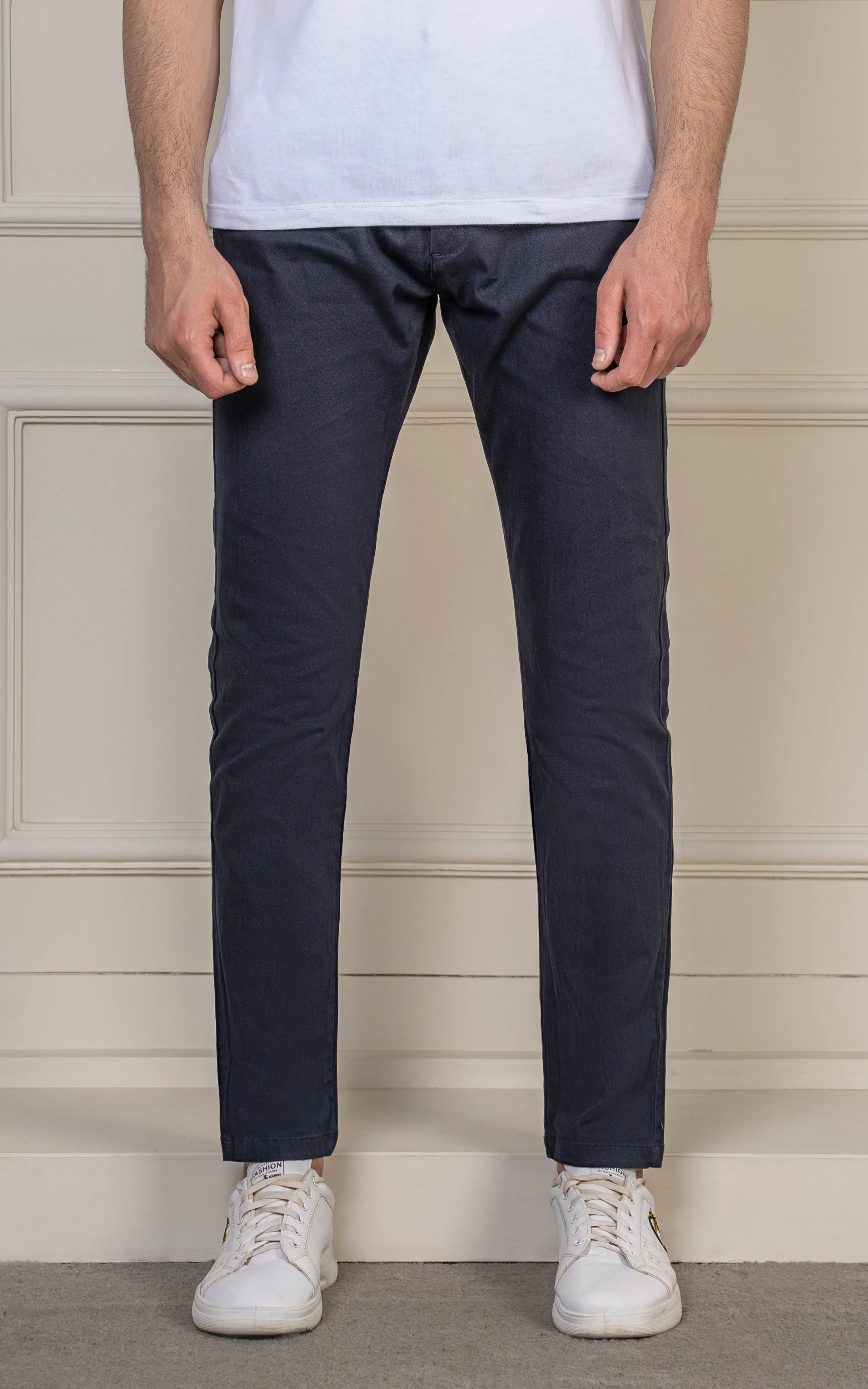 SLIM FIT TWILL PANT NAVY
