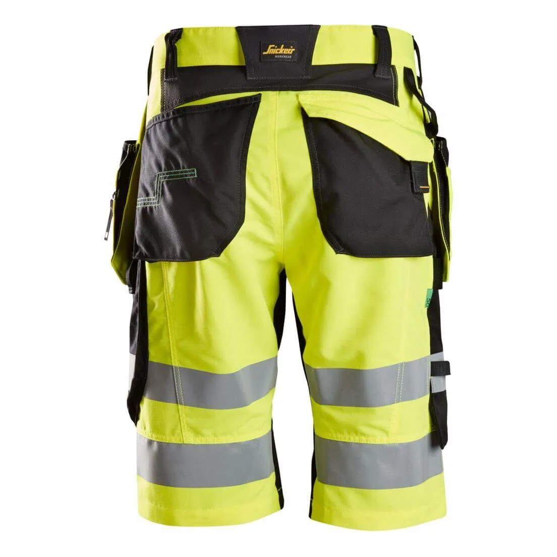 Snickers 6933 Lightweight Hi Vis Shorts with Holster Pockets Class 1
