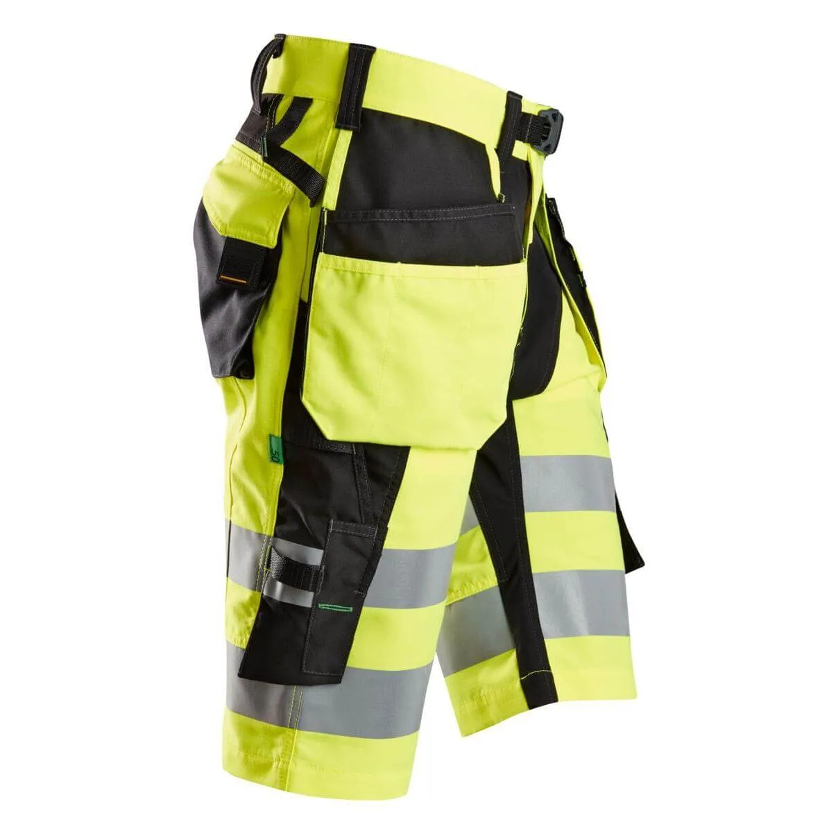 Snickers 6933 Lightweight Hi Vis Shorts with Holster Pockets Class 1