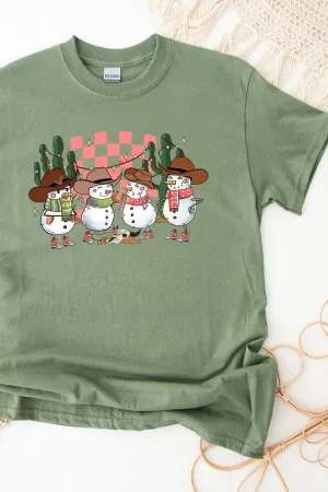 Snow Country Western Christmas Short Sleeve Relaxed Fit T-Shirt