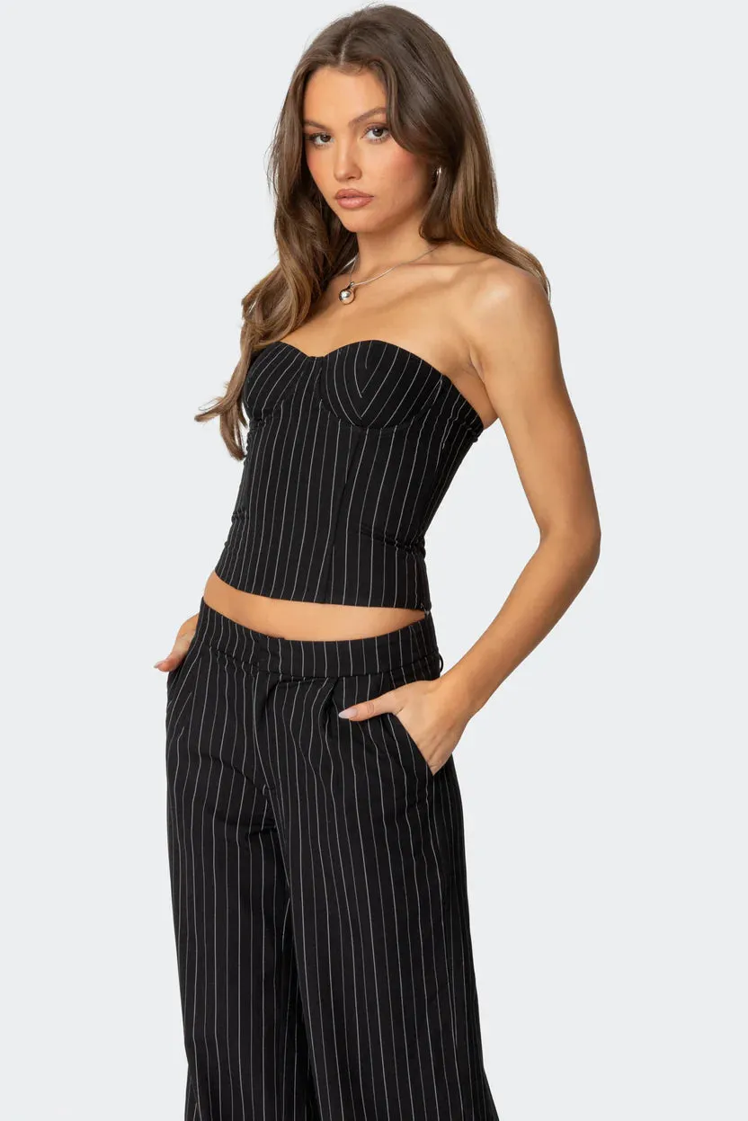 Sophia Tailored Pinstripe Trousers