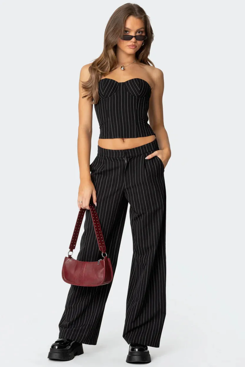 Sophia Tailored Pinstripe Trousers